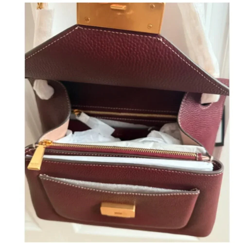 Kate Spade Gramercy Convertible Medium Red Cordovan Leather Bag